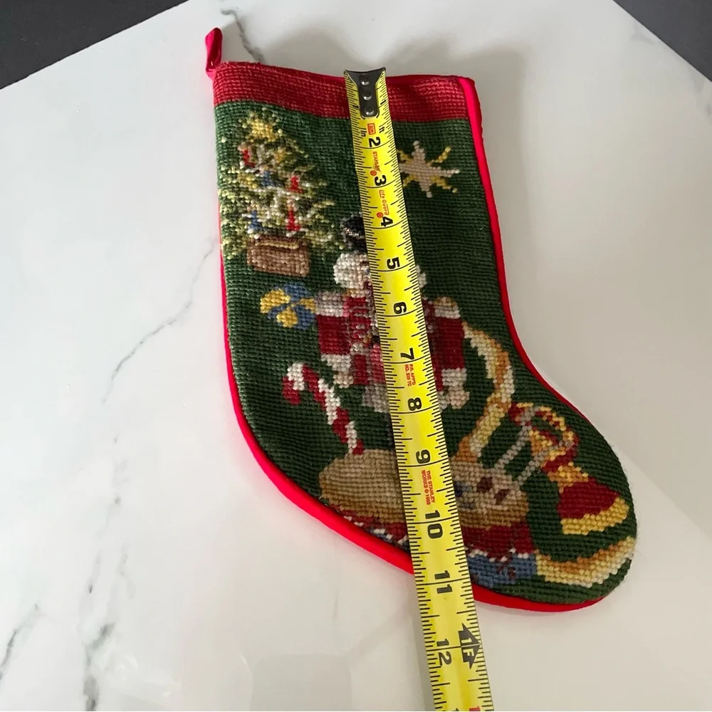 Nutcracker Needlepoint Holiday Stocking